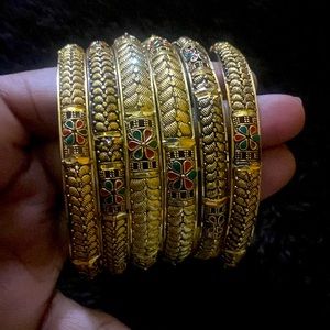 Beautiful gold plated bangles